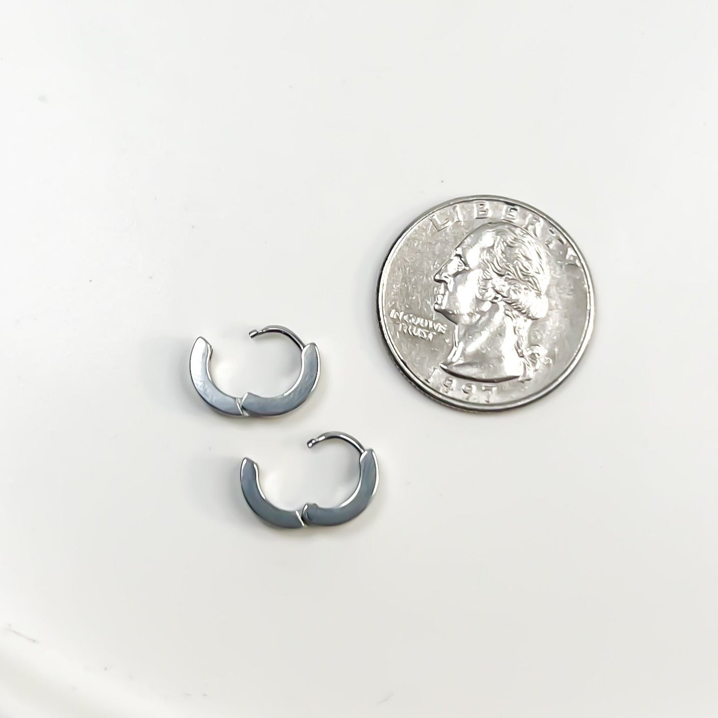 Mini Silver Hoops