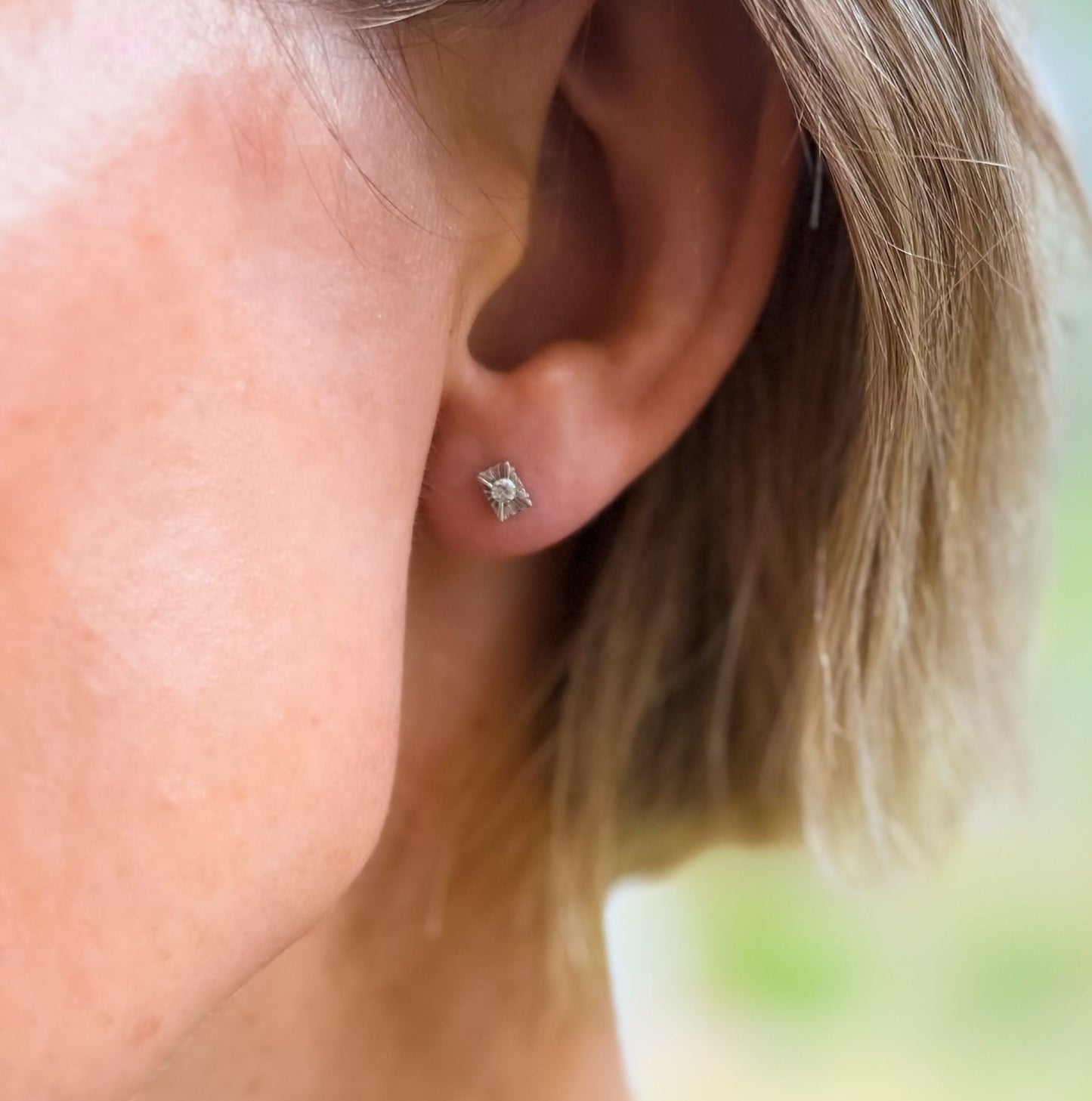 Silver Marjorie Crystal Earrings