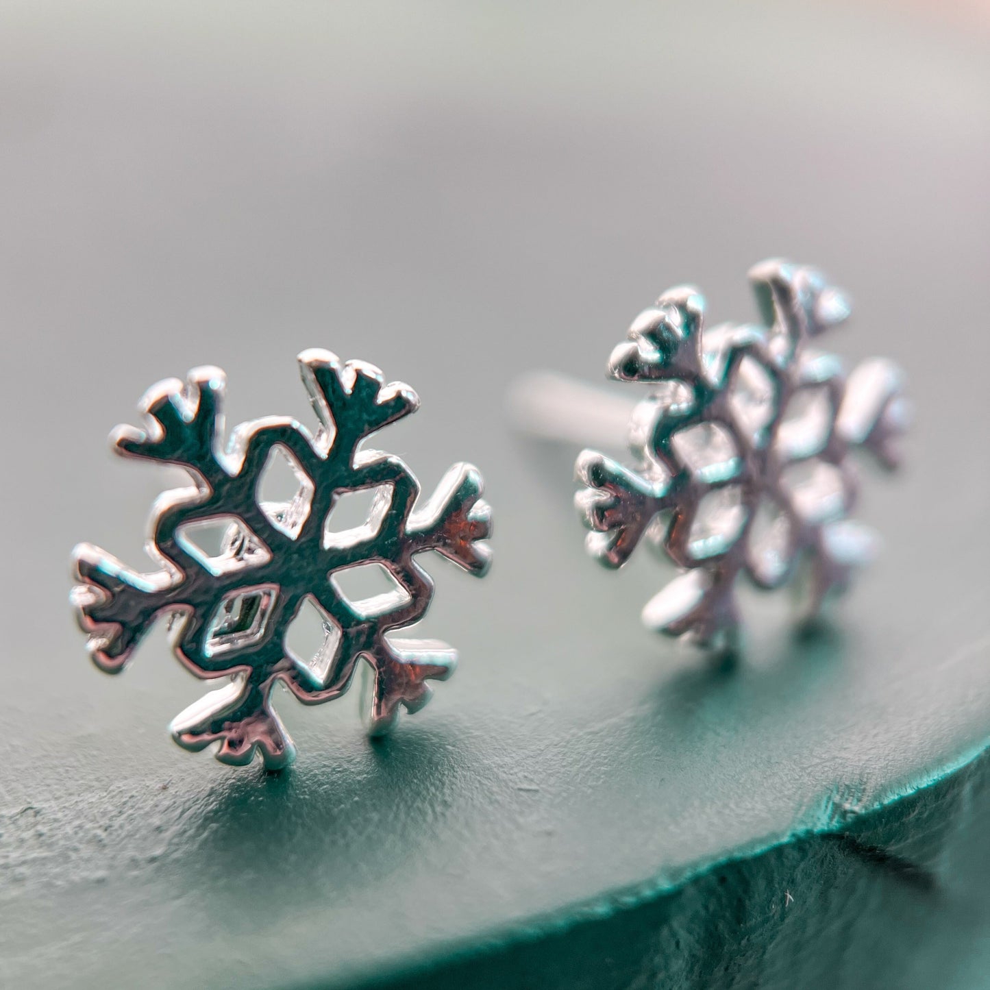 Silver Snowflake Stud