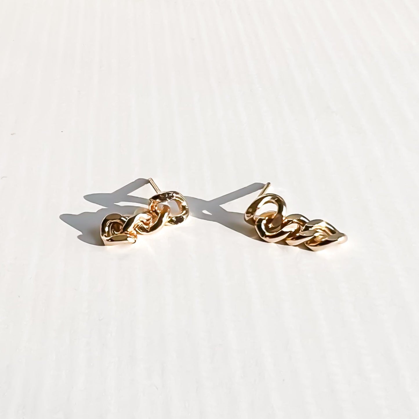 Gold Chain Studs