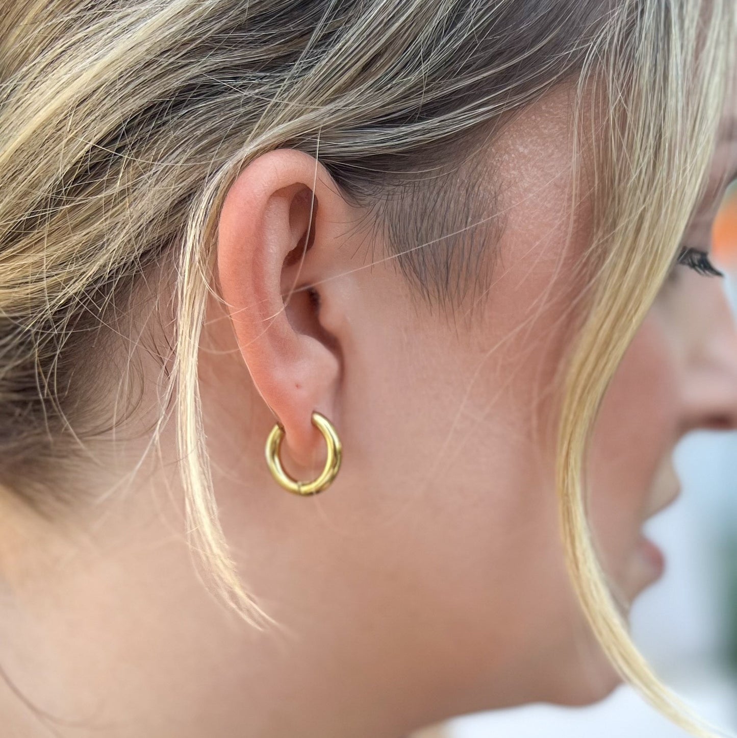 Gold Infinity Hoop