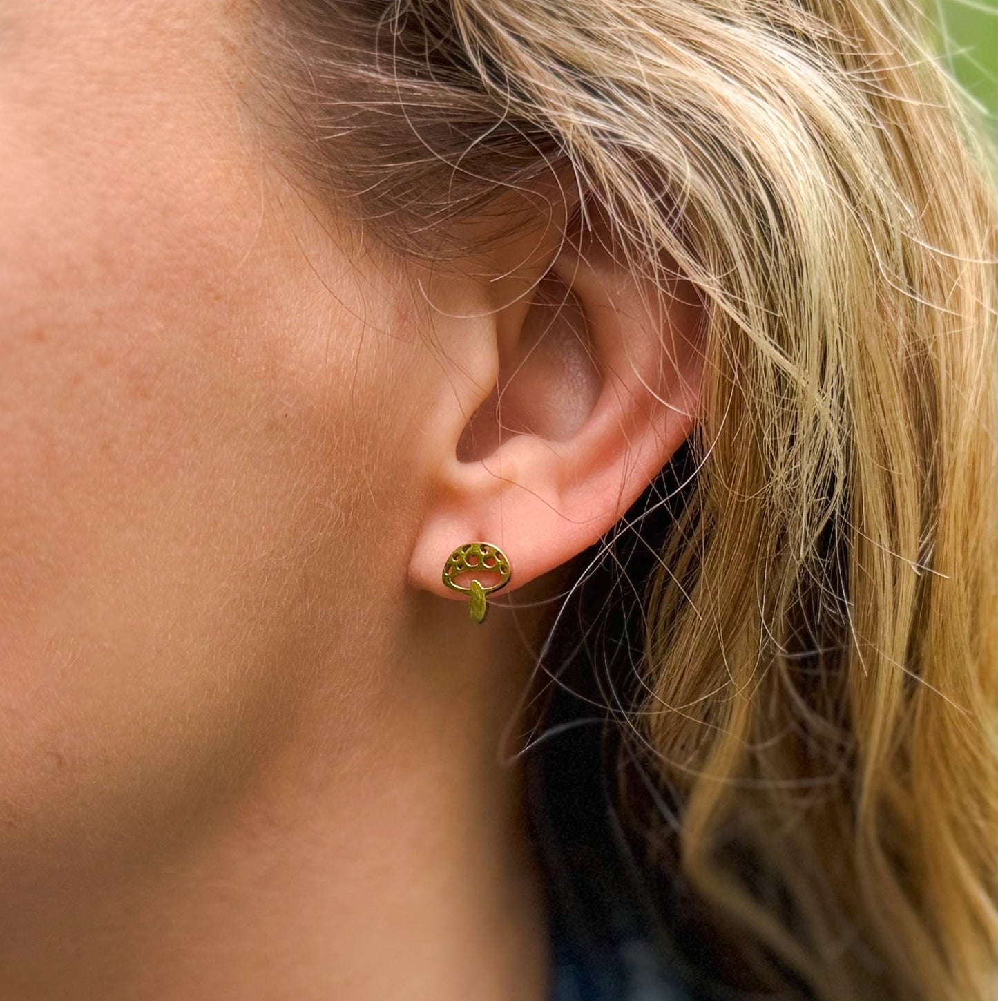 Cartoon Mushroom Studs