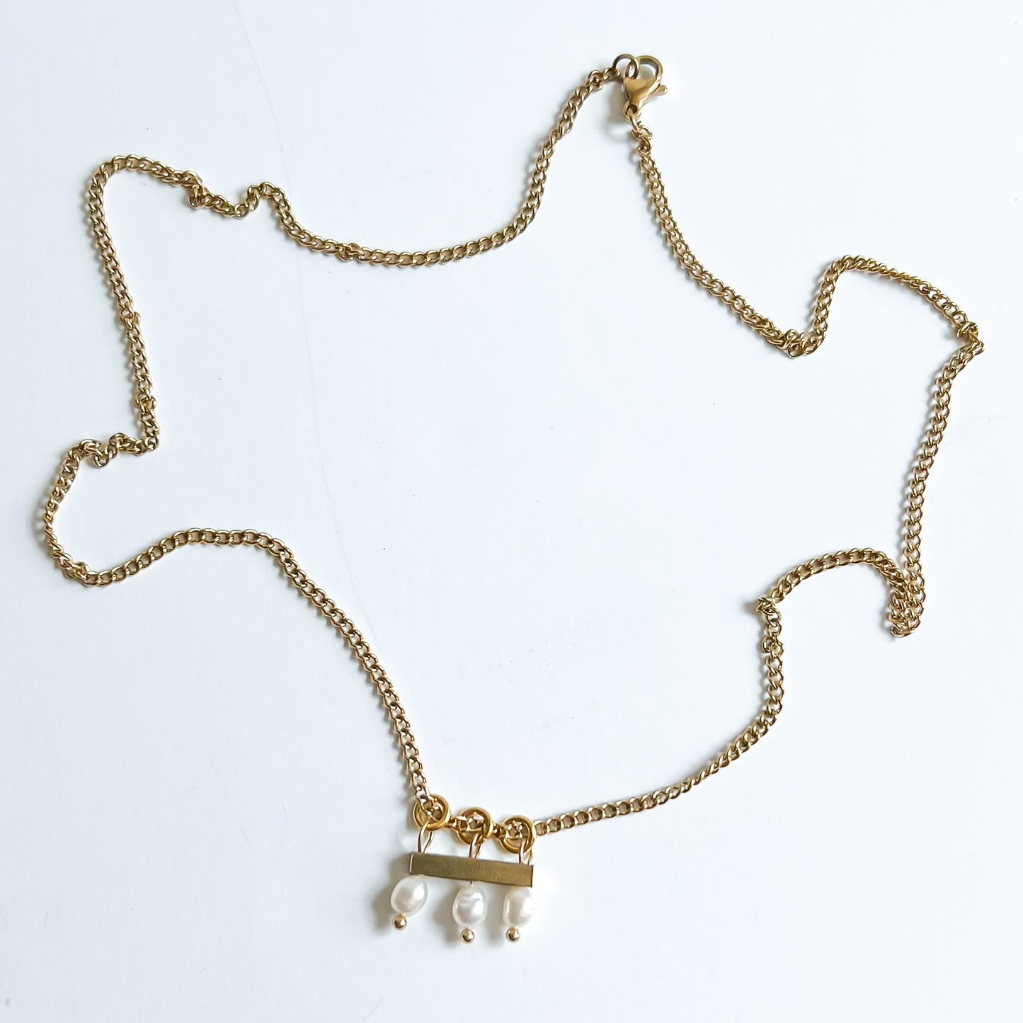 Three Pearl Necklace