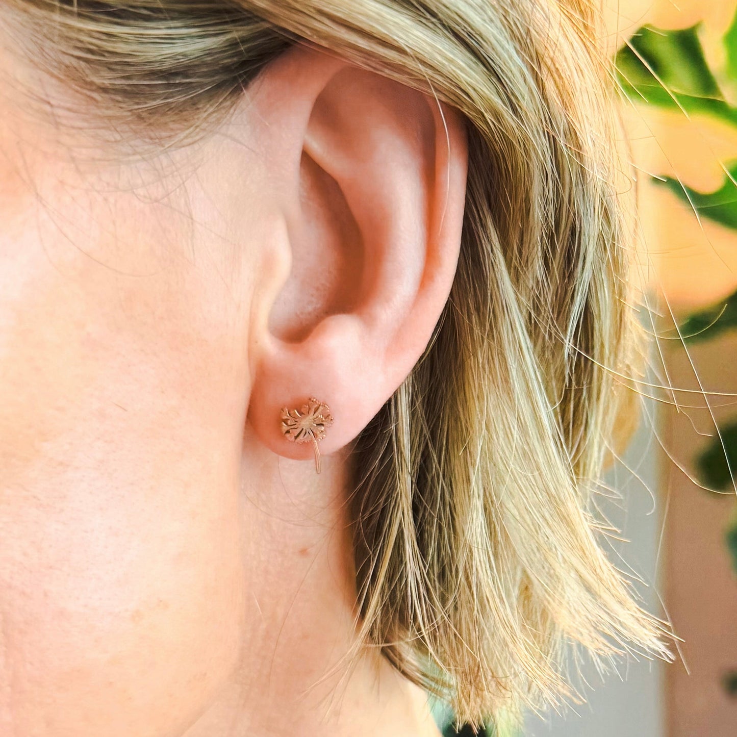Dandelion Stud Earrings