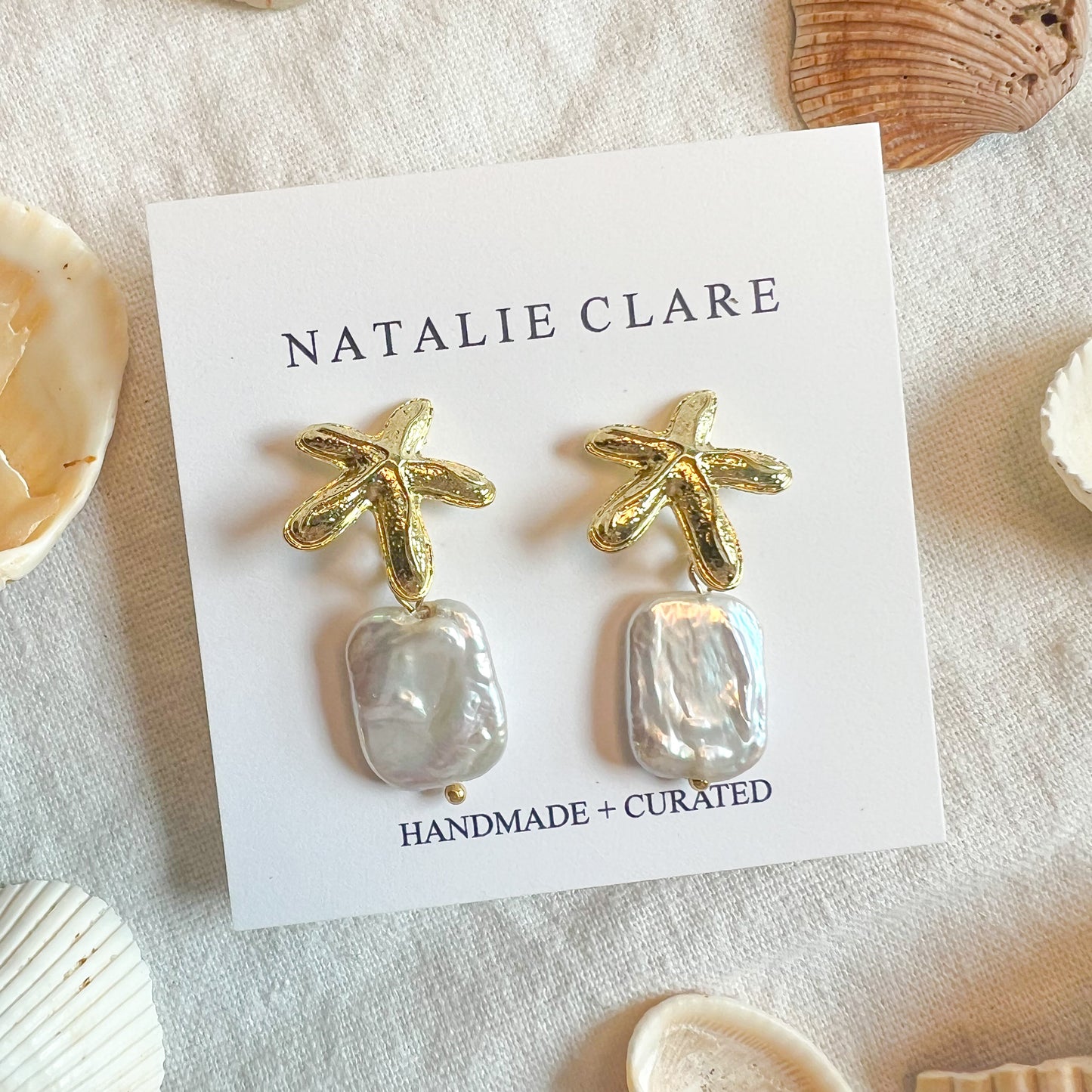 Baroque Starfish Earrings
