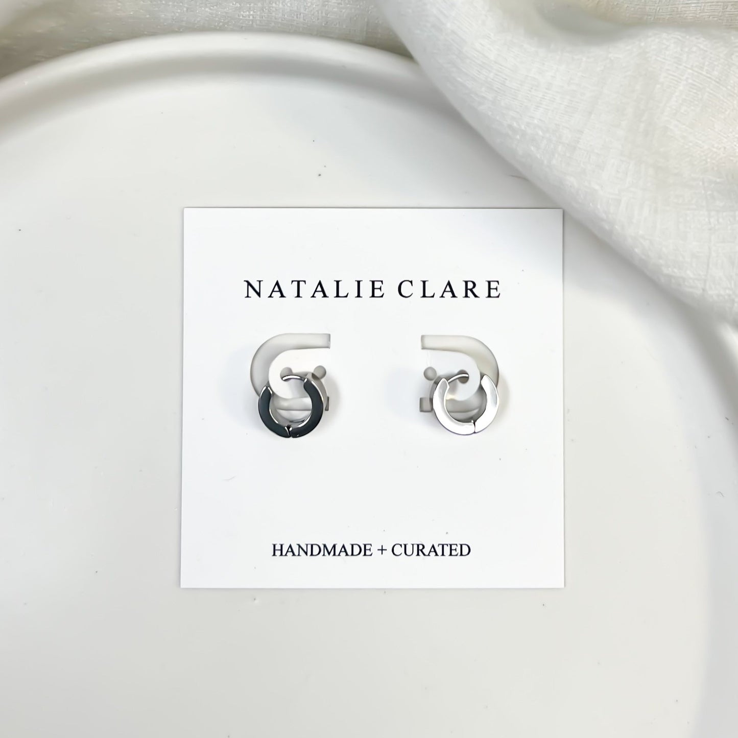Mini Silver Hoops