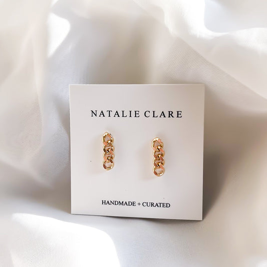 Gold Chain Studs