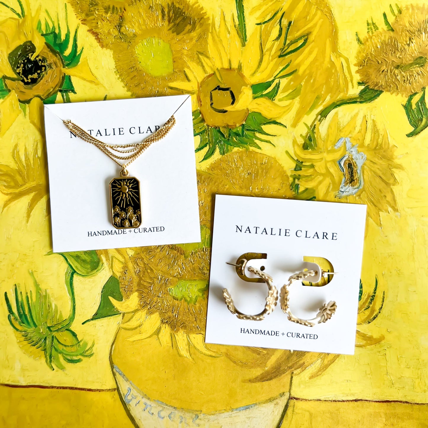 Van Gogh Sunflower Necklace