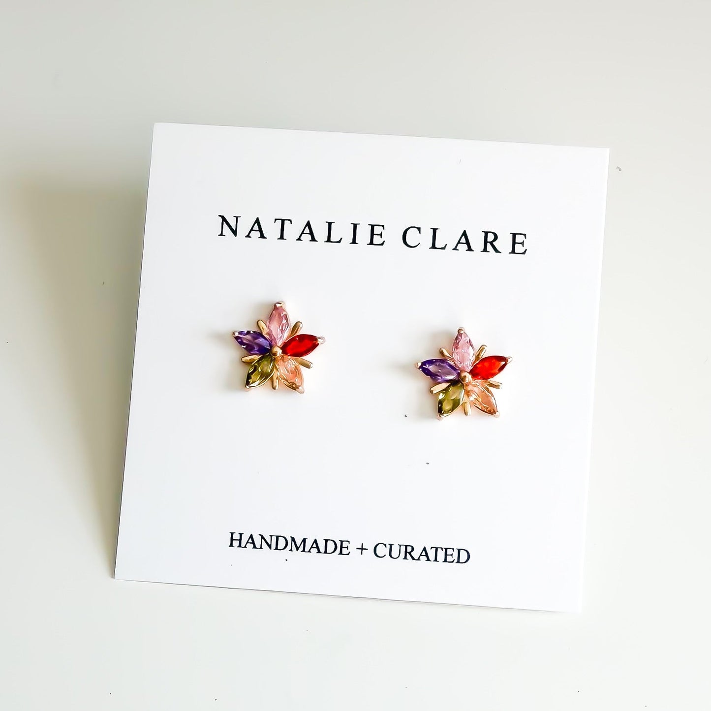 Star Gemstone Stud Earrings