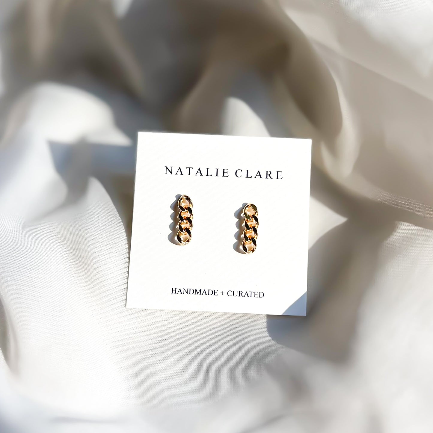Gold Chain Studs