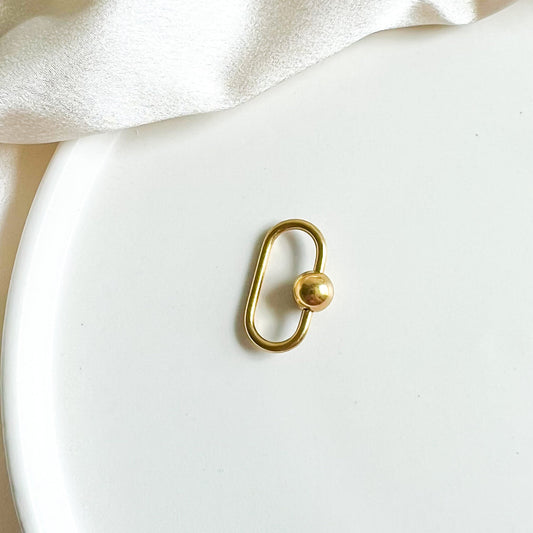 18K Gold Carabiner