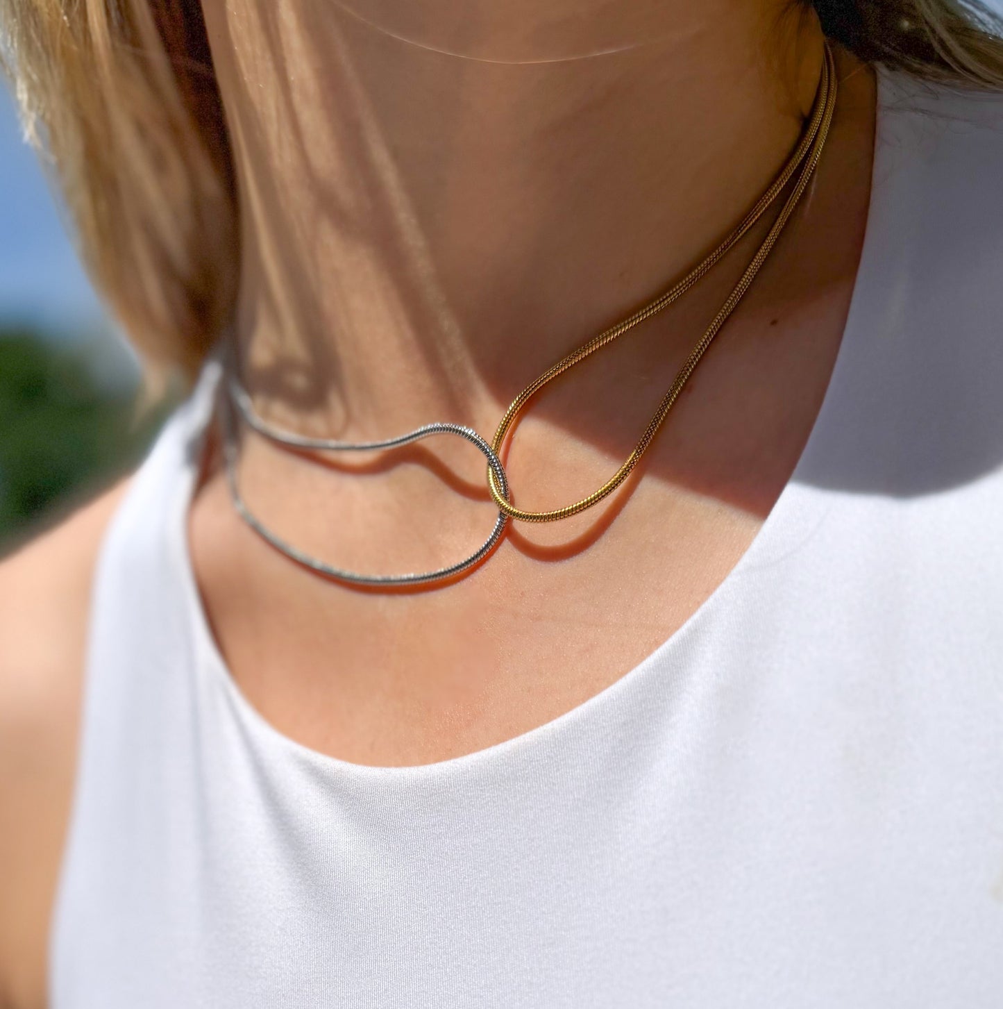 Two Tone Snake Chain