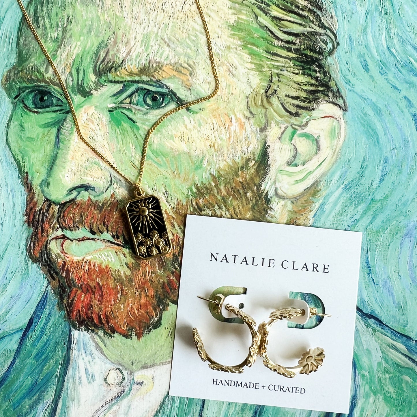 Van Gogh Sunflower Necklace