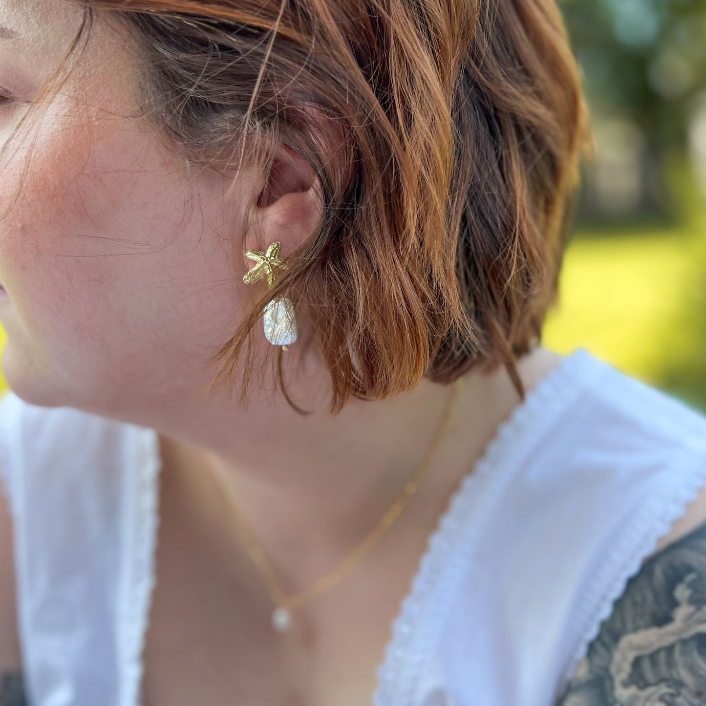 Baroque Starfish Earrings