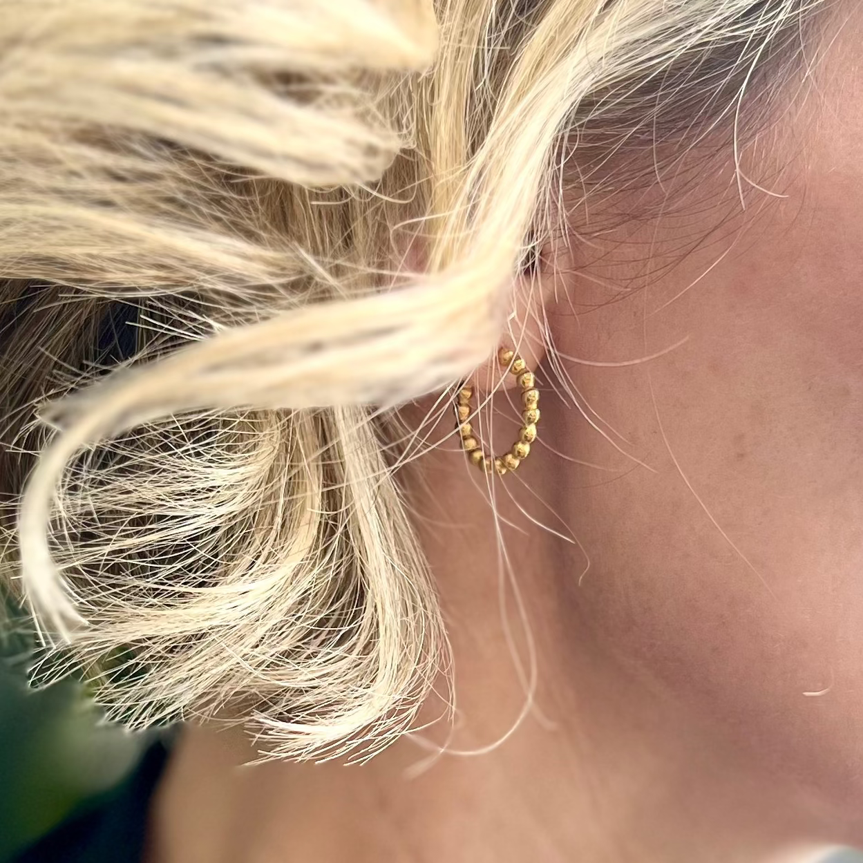 Beaded Hoop Earrings