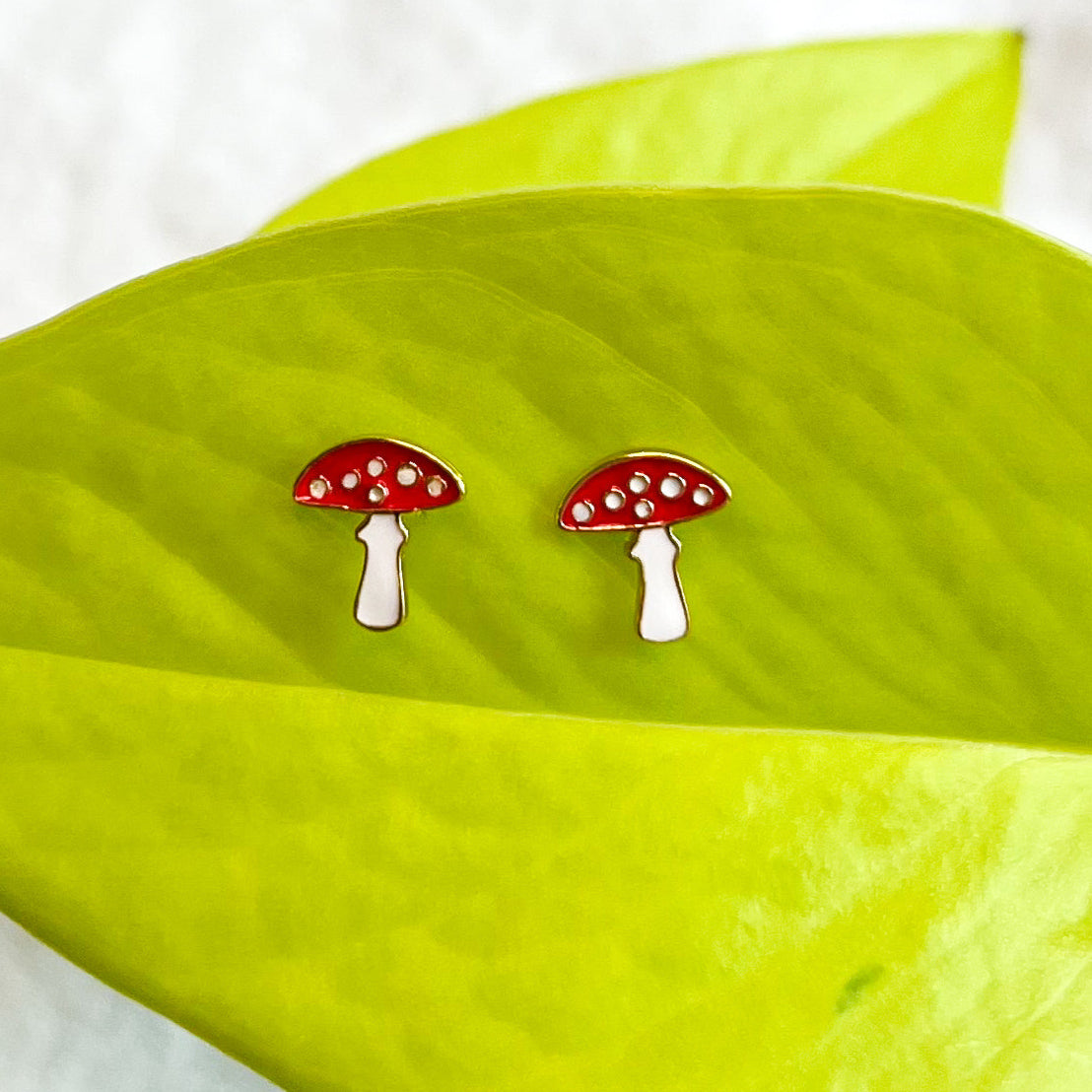 Mushroom Stud Earring