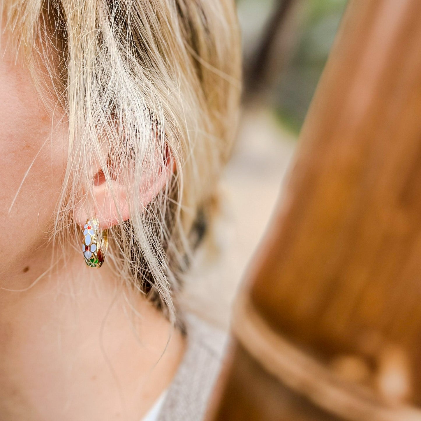 Ditzy Lavender Hoops