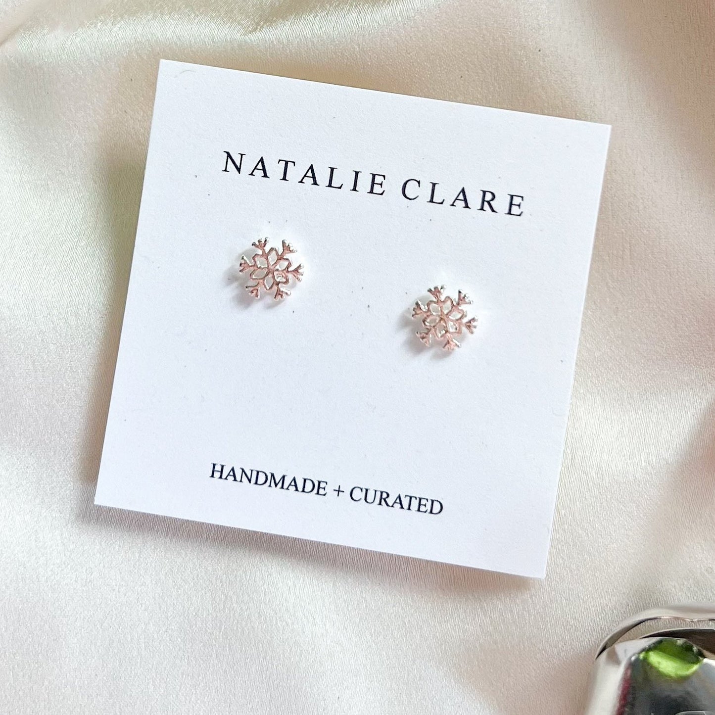 Silver Snowflake Stud