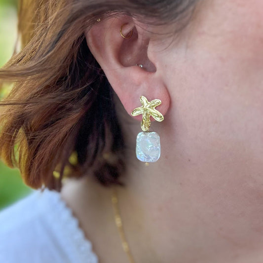 Baroque Starfish Earrings