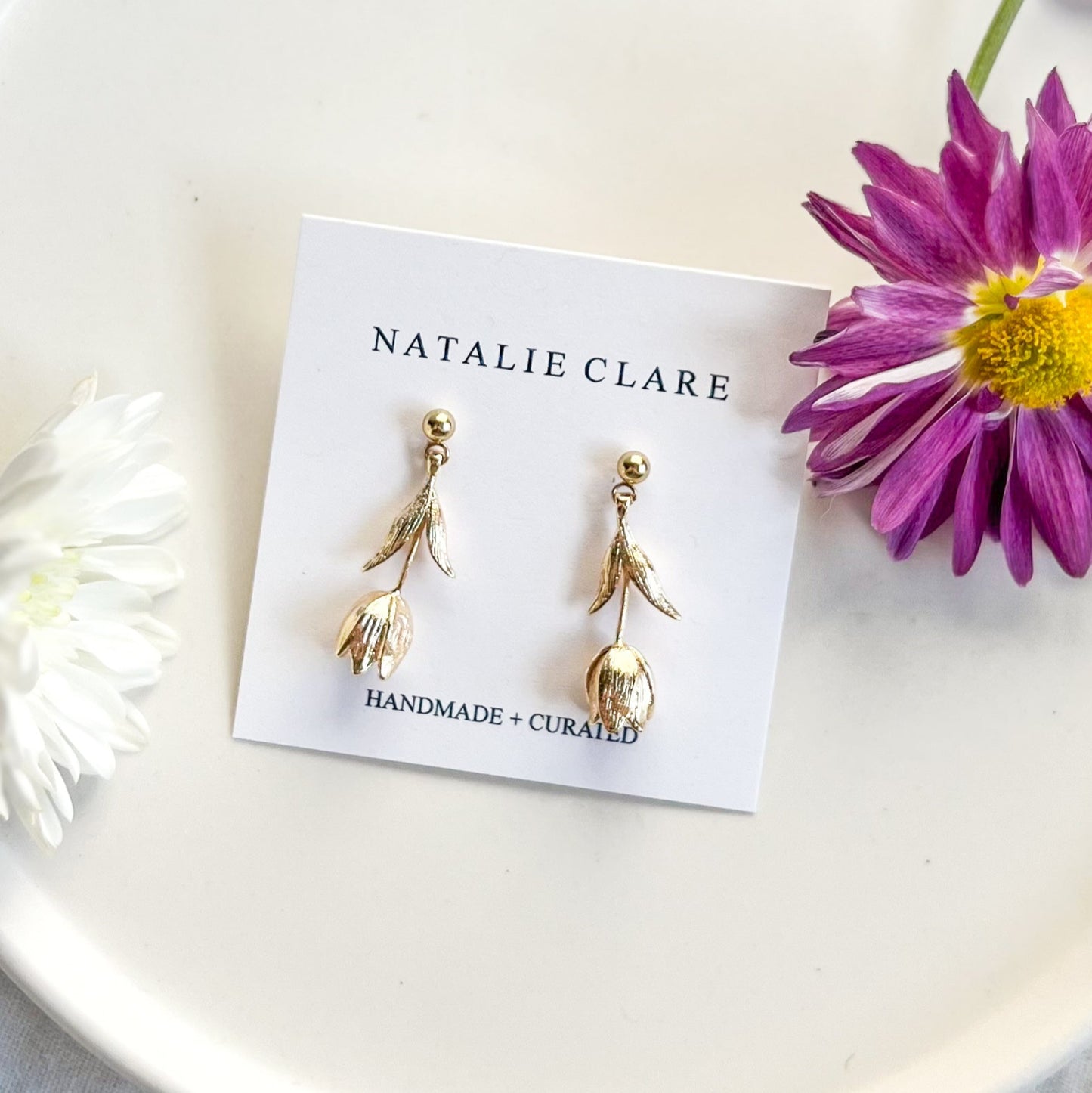 Dangle Tulip Earrings