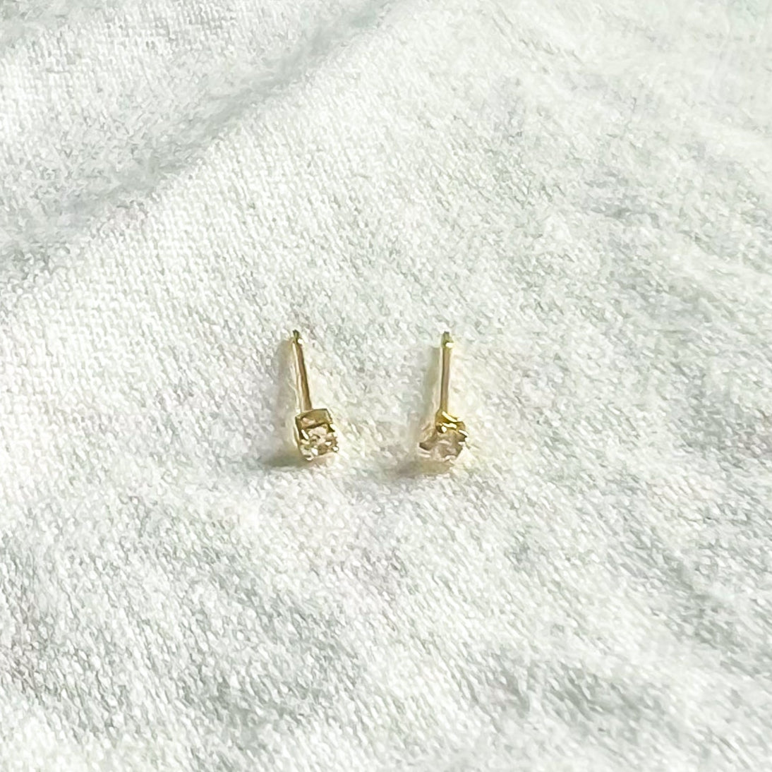Tiny Cubic Zirconia Stud Earrings