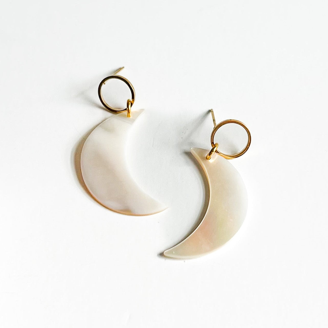 Shell Moon Earring