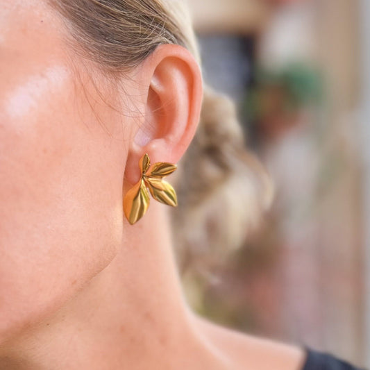 Leaf Statement Earrings