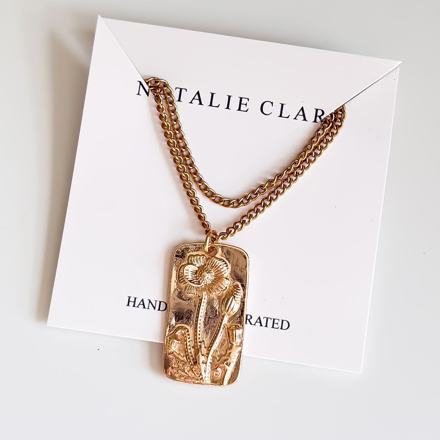 Double Poppy Necklace