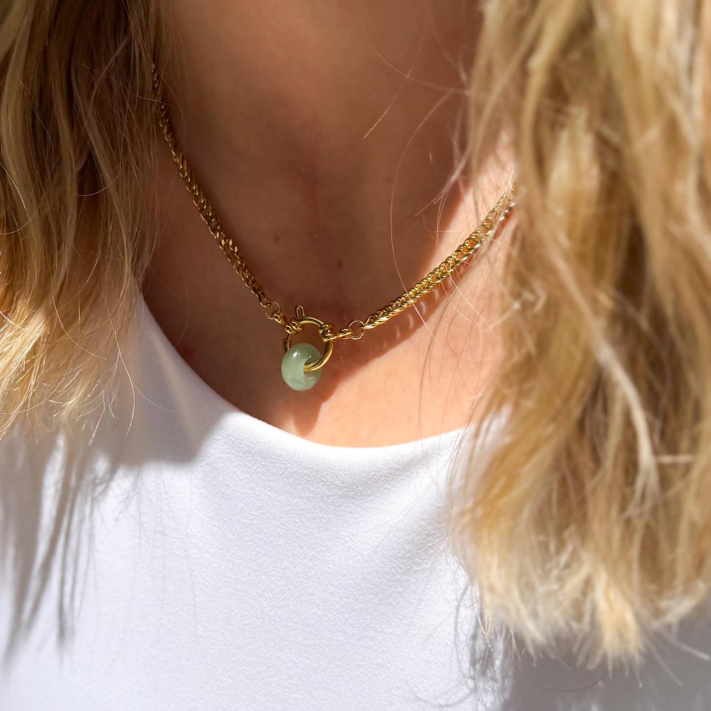 Aventurine Ring Necklace