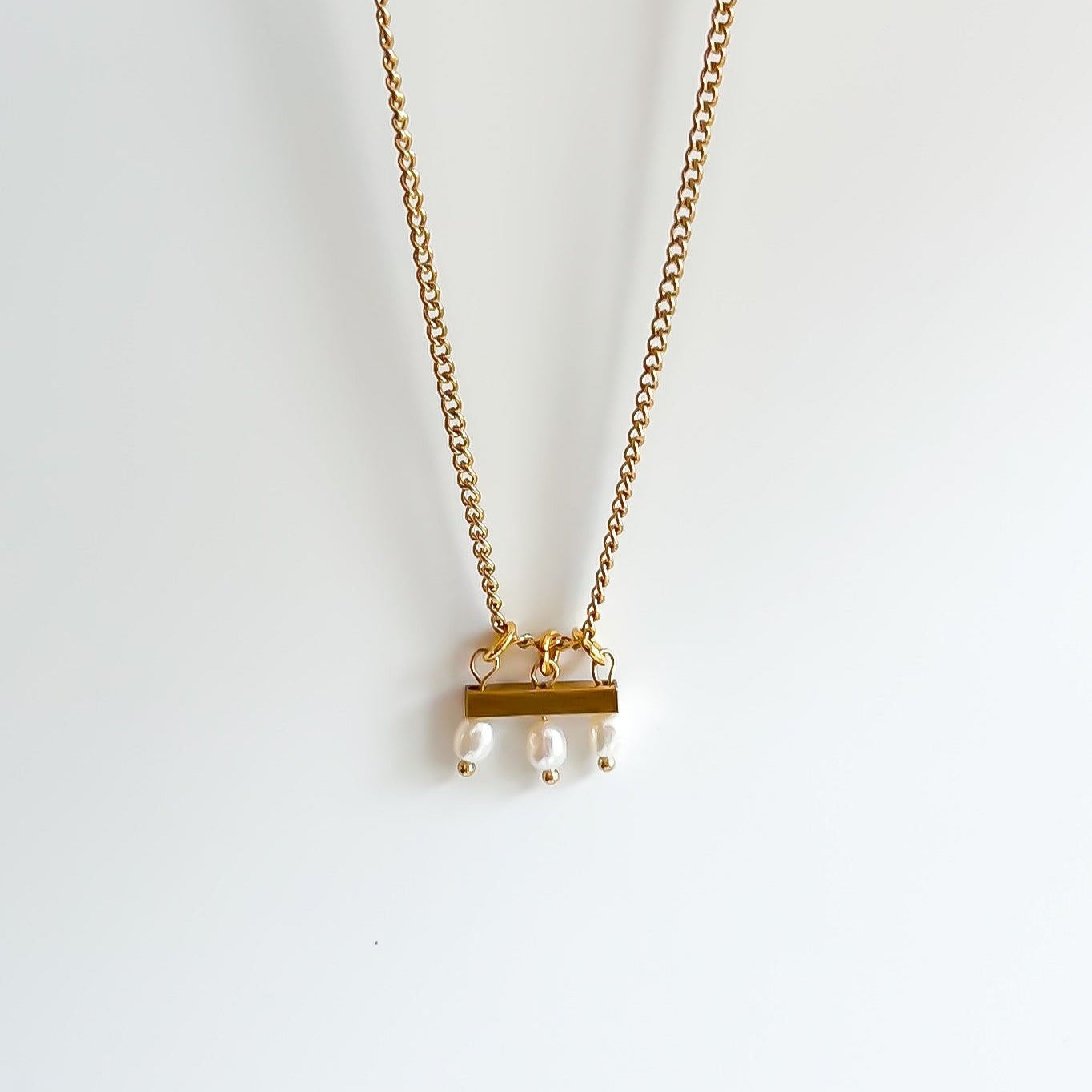 Three Pearl Necklace