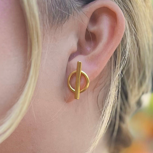 The Horizon Stud Earrings