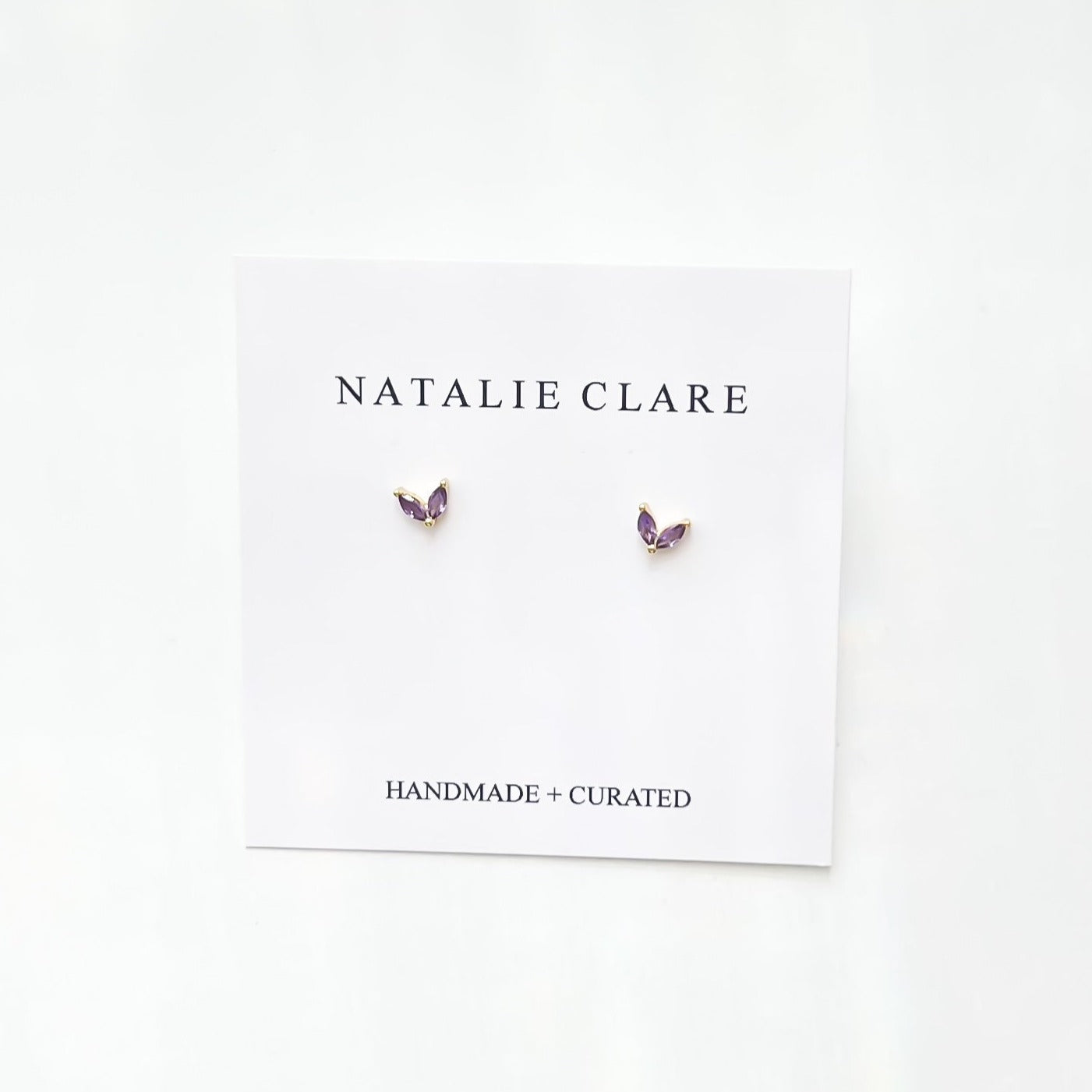 Lilac Winged Earrings