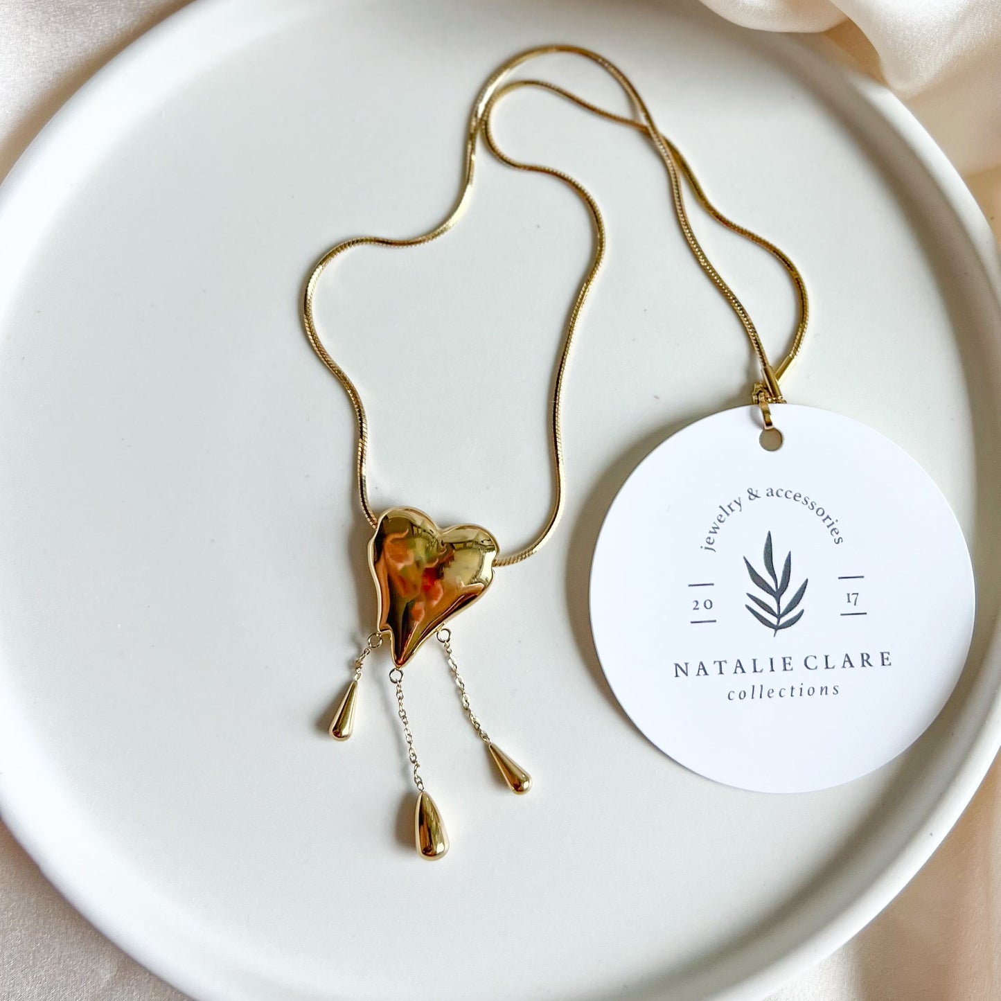 Heart Drip Necklace