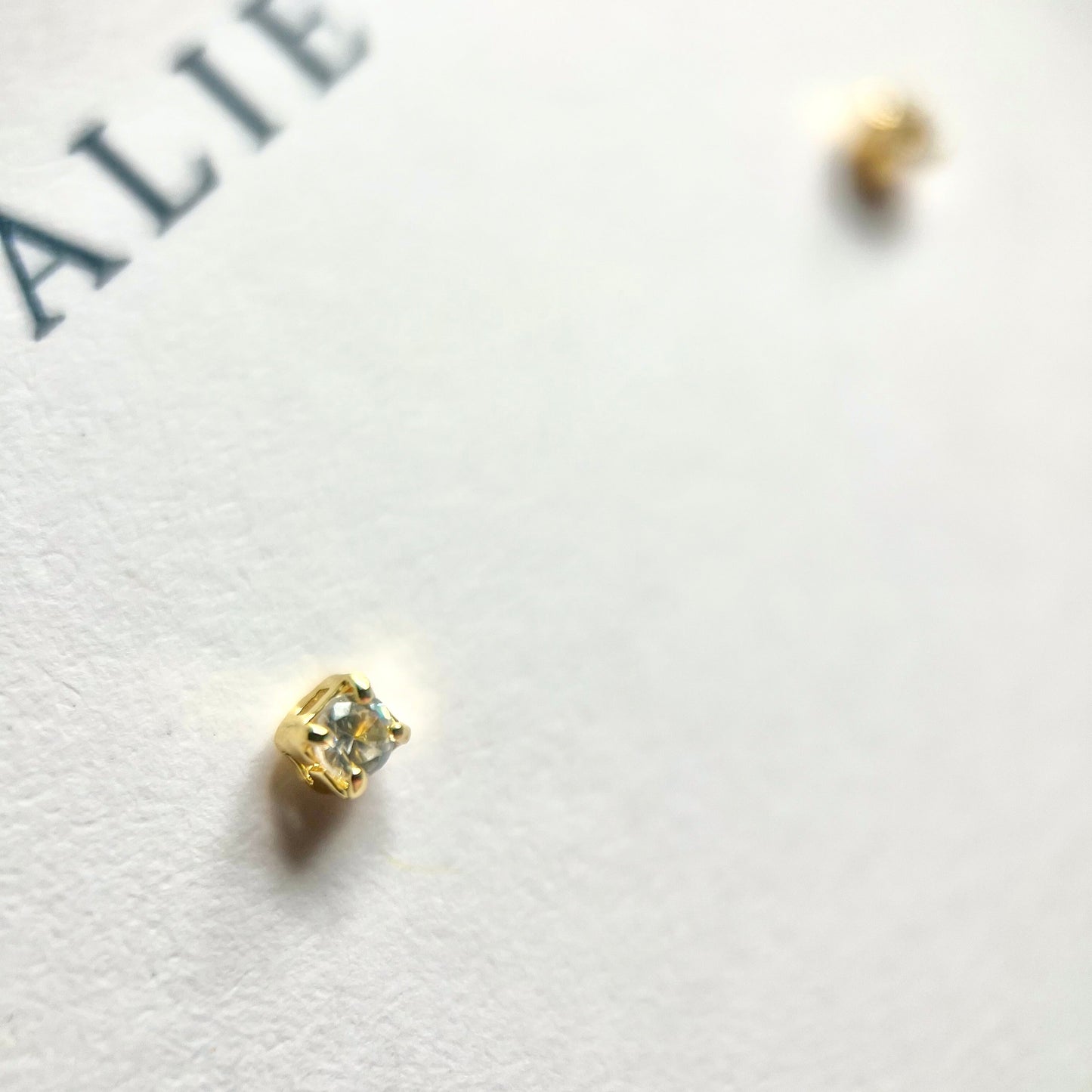 Tiny Cubic Zirconia Stud Earrings