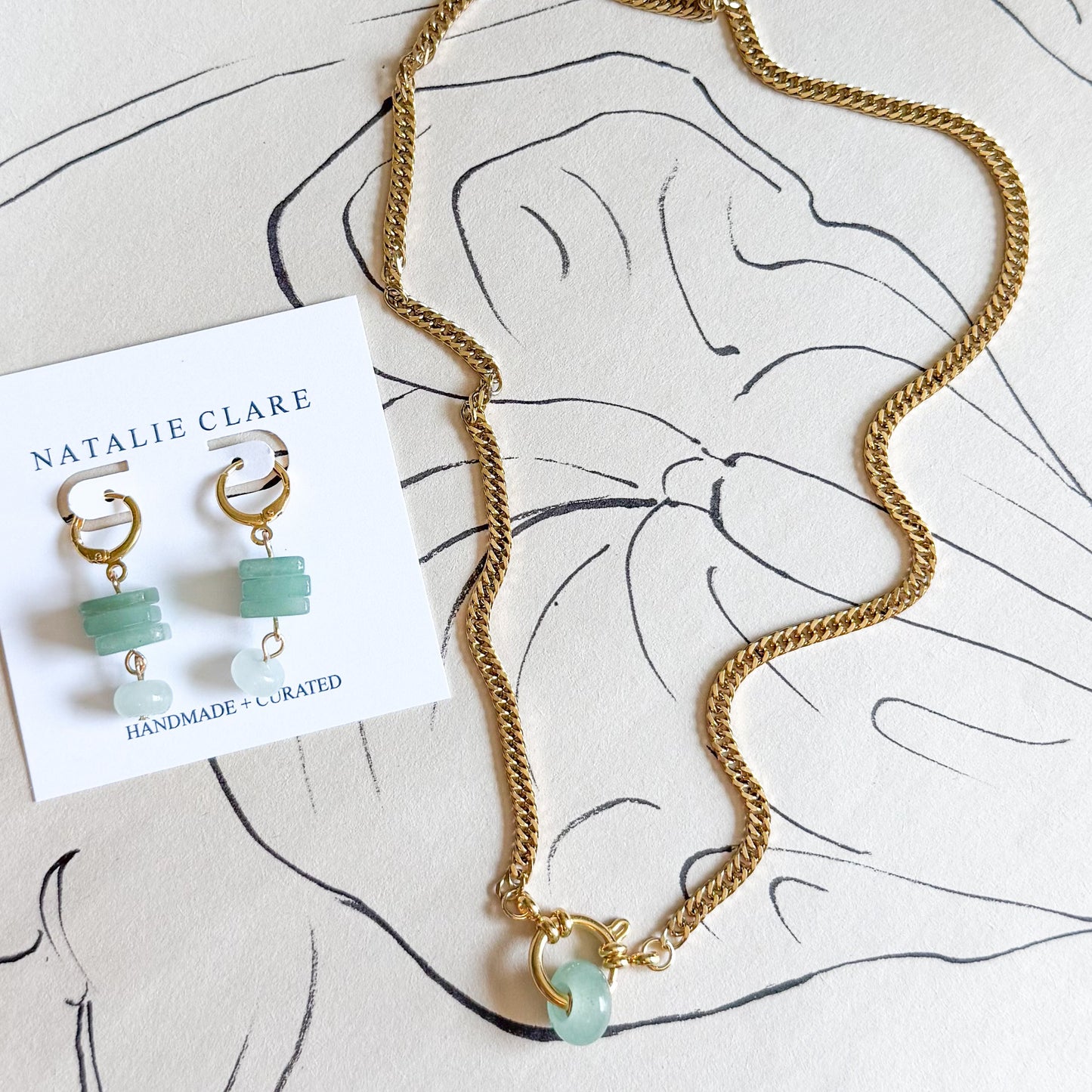 Aventurine Ring Necklace