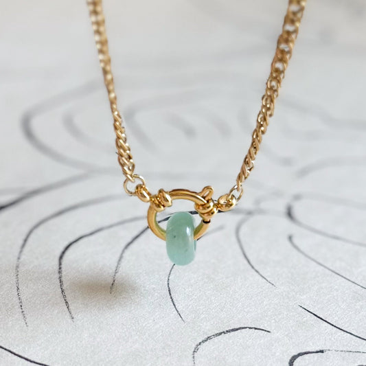 Aventurine Ring Necklace