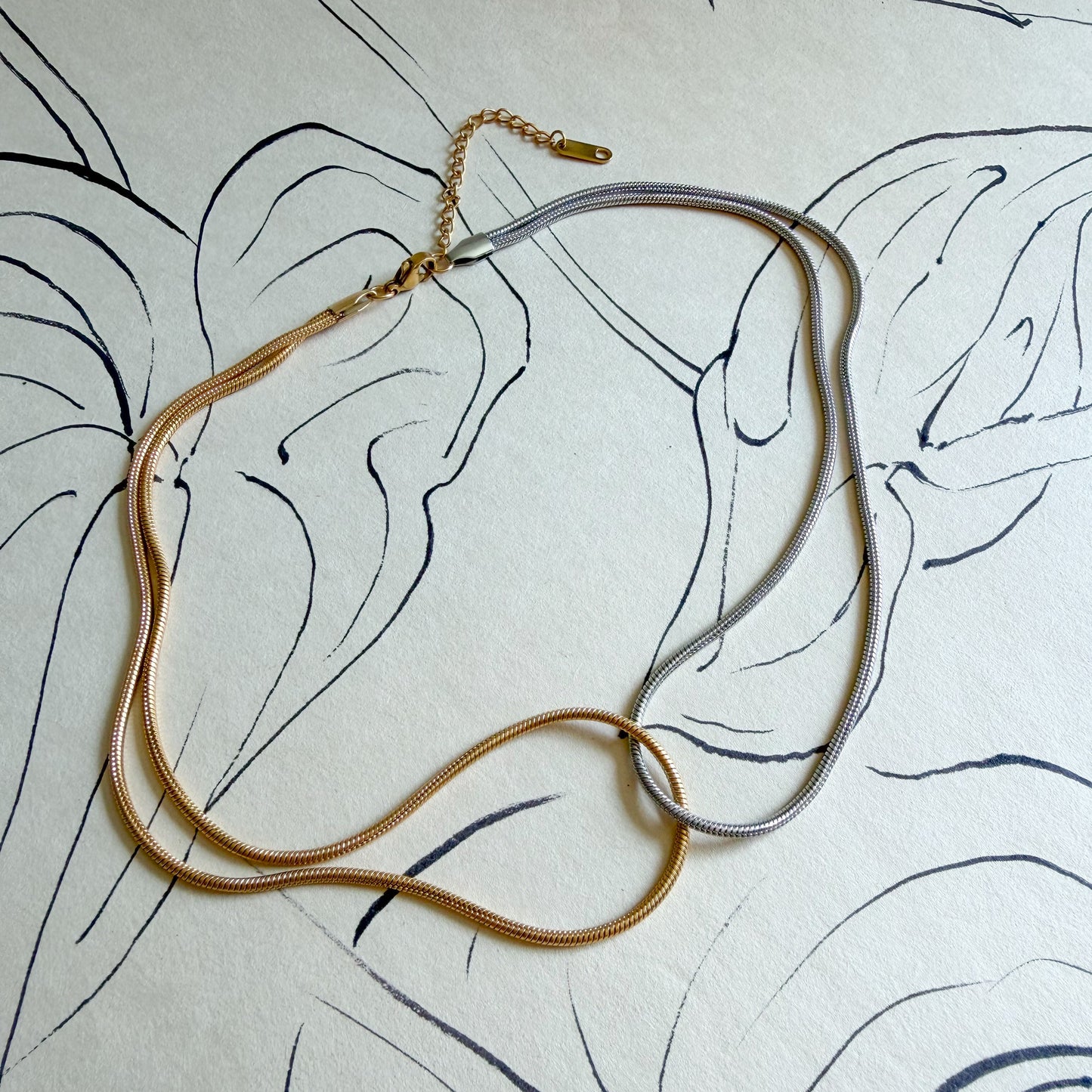 Two Tone Snake Chain