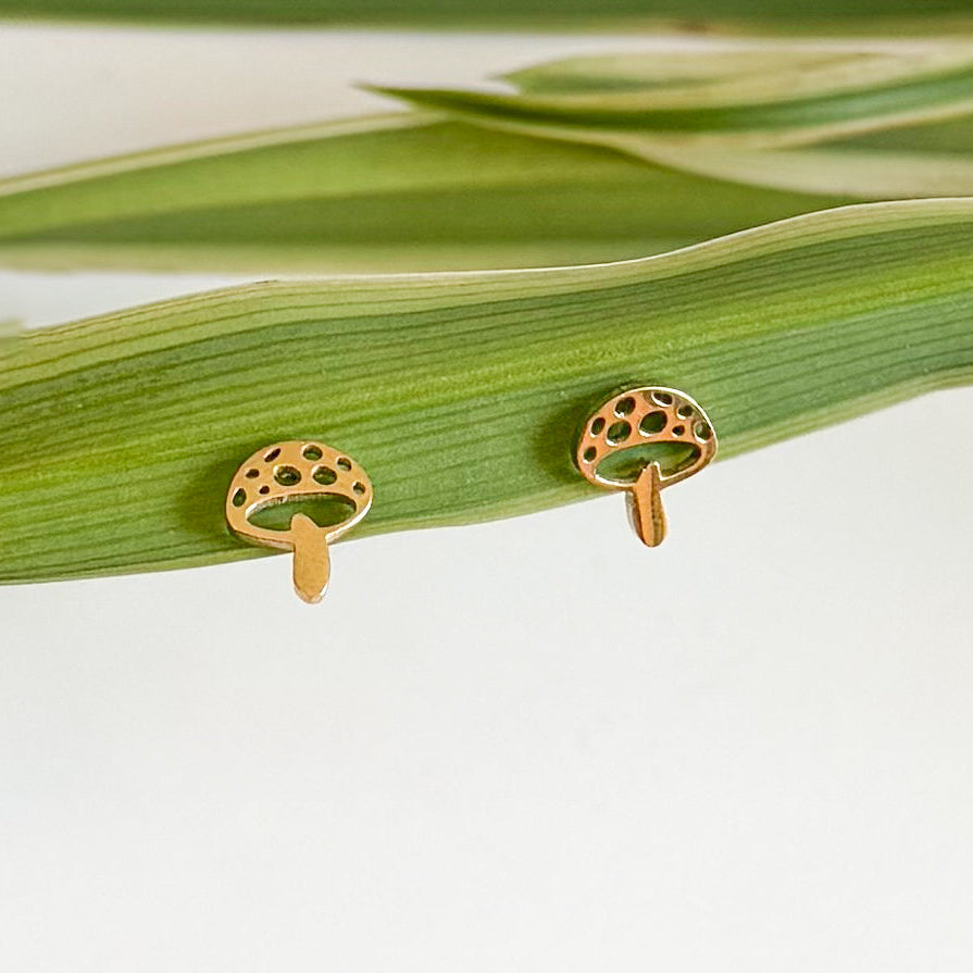 Cartoon Mushroom Studs