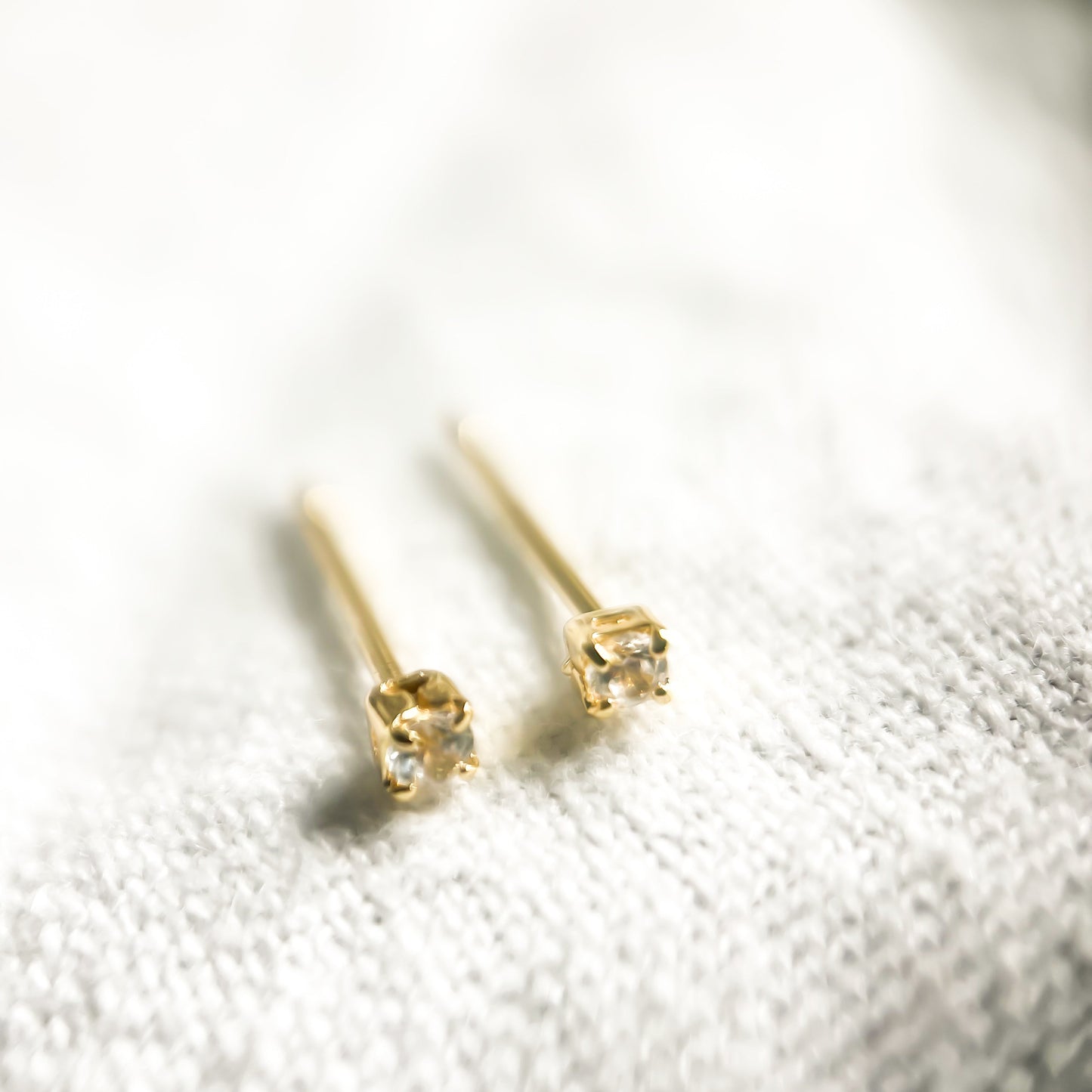 Tiny Cubic Zirconia Stud Earrings