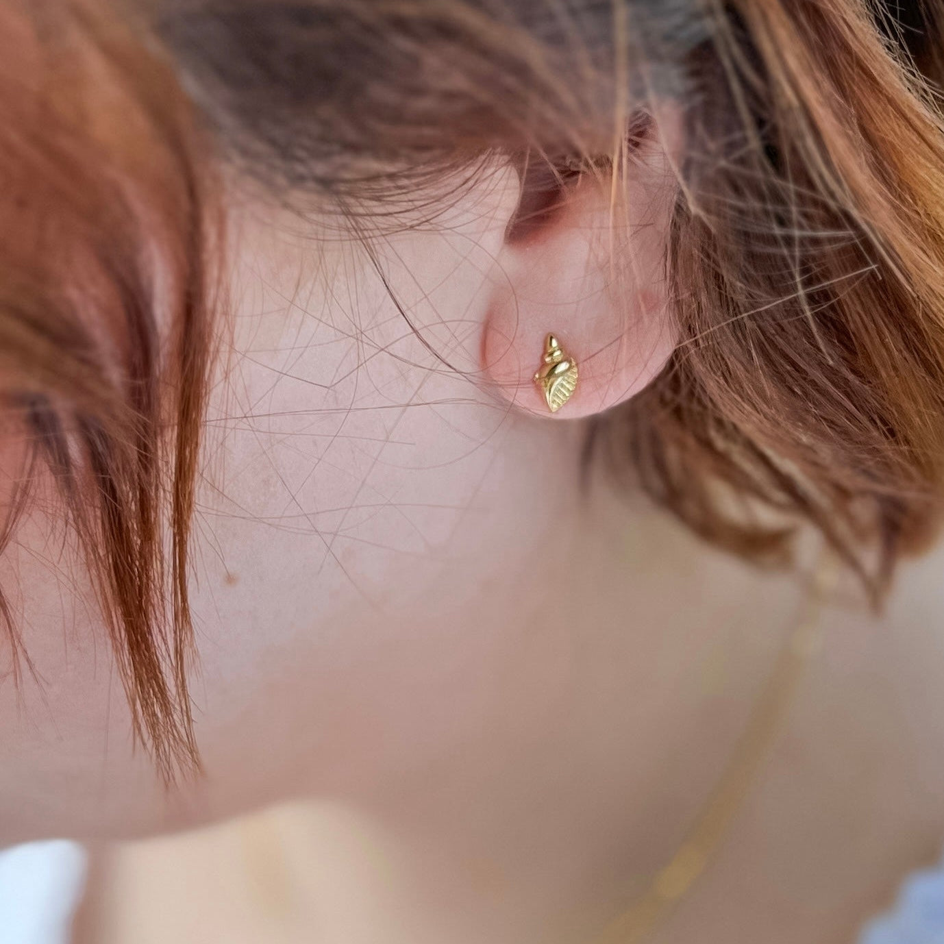 Tiny Seashell Studs