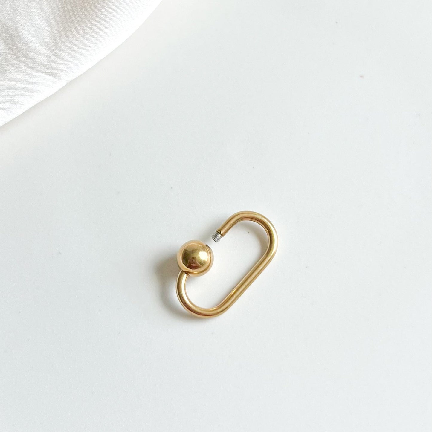 18K Gold Carabiner