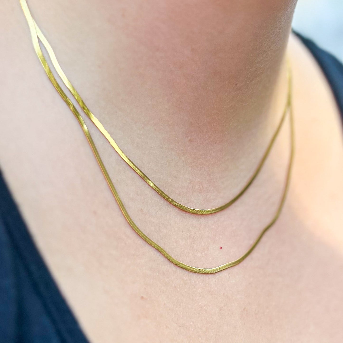 Layered Snake Chain Necklace