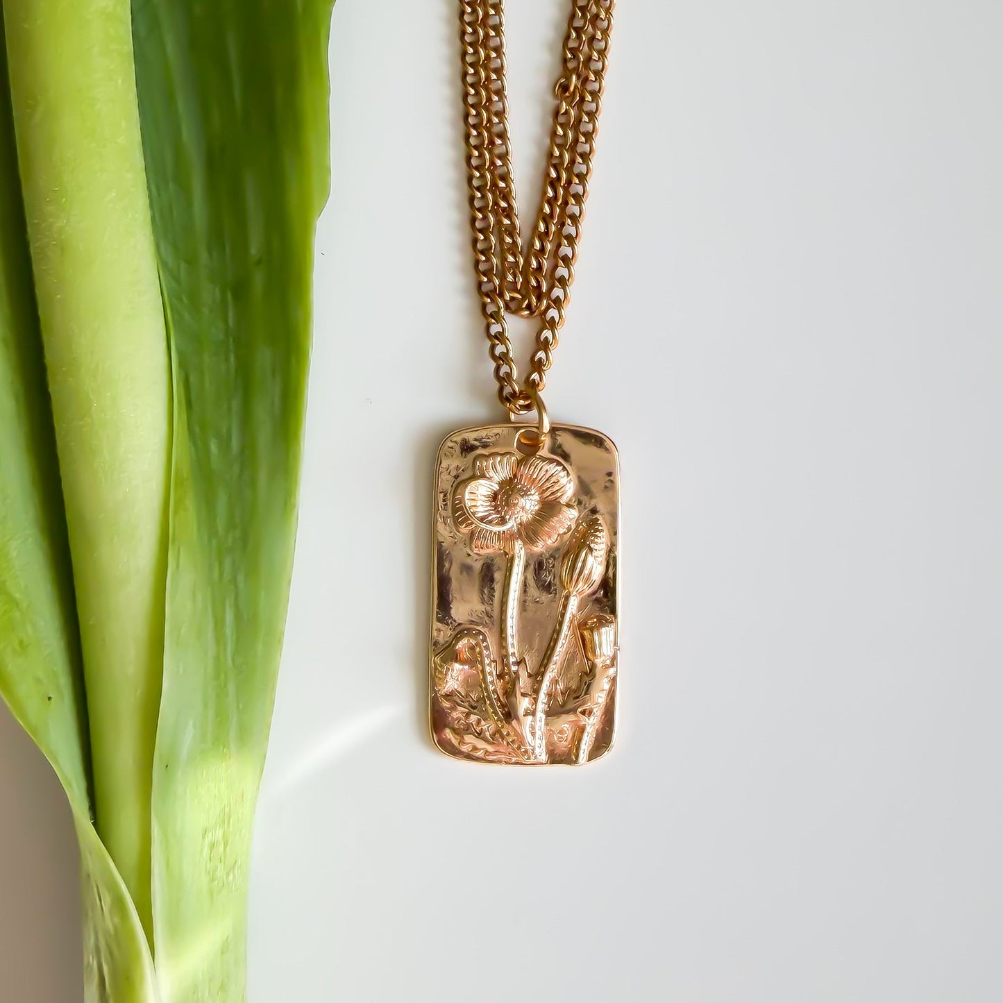 Double Poppy Necklace