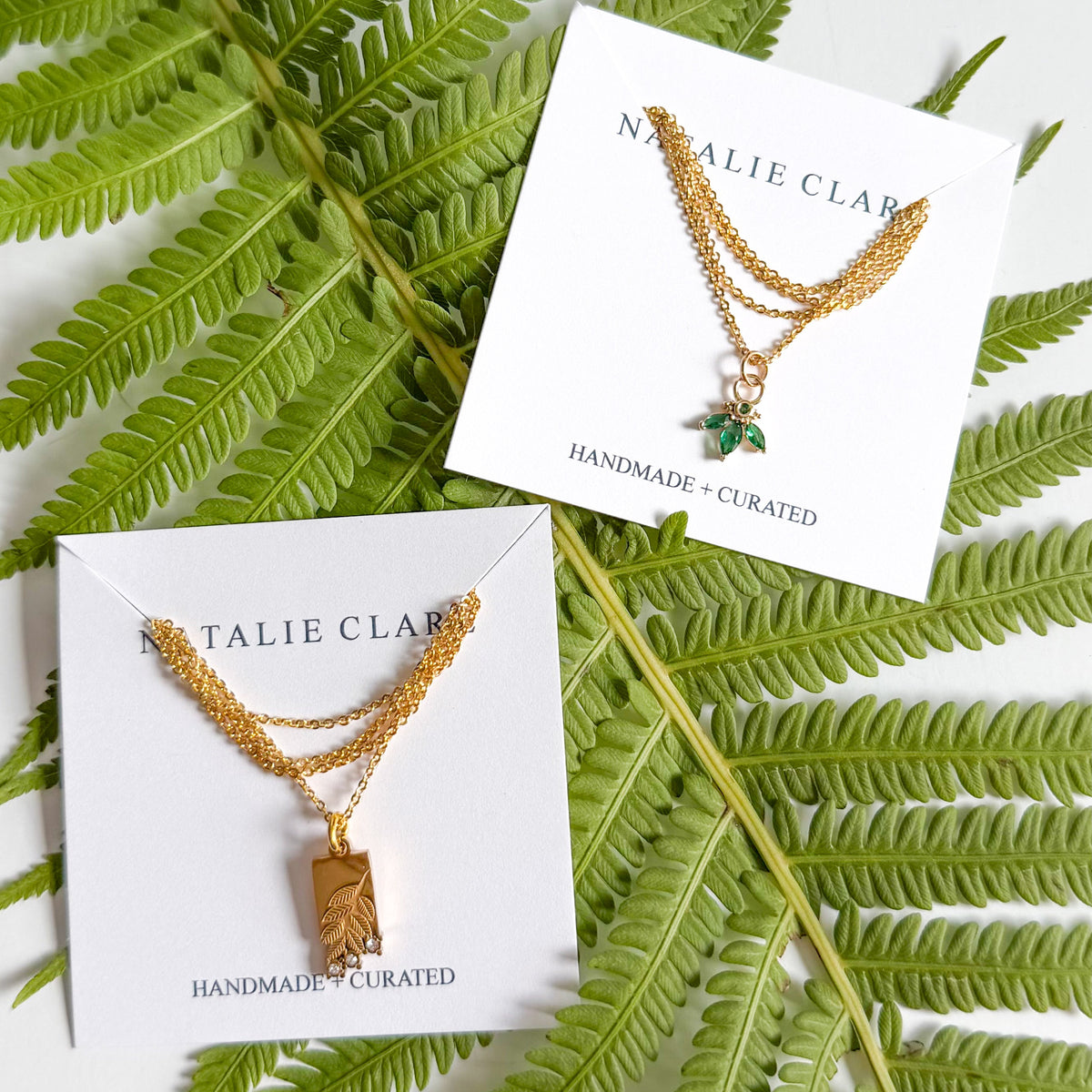 Crystal Leaf Necklace