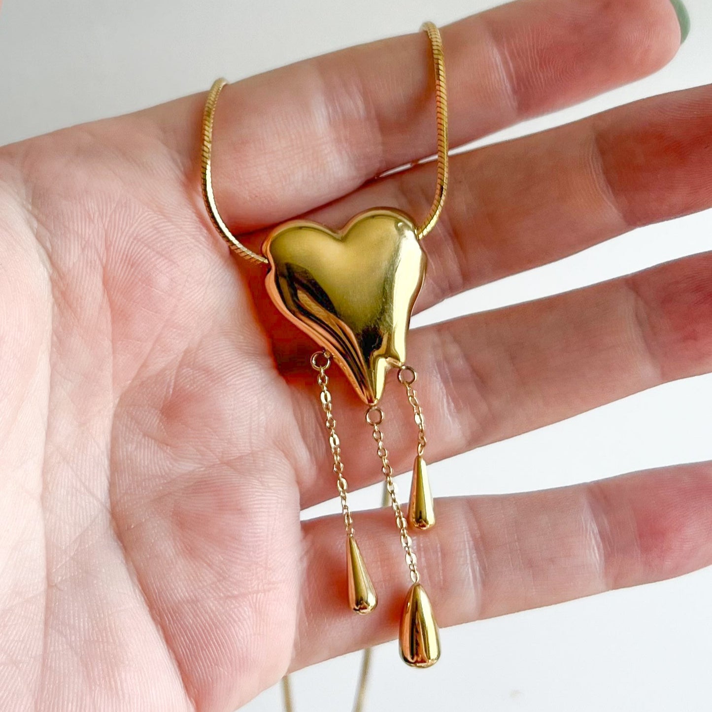 Heart Drip Necklace