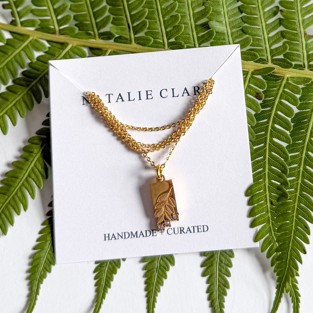 Crystal Leaf Necklace