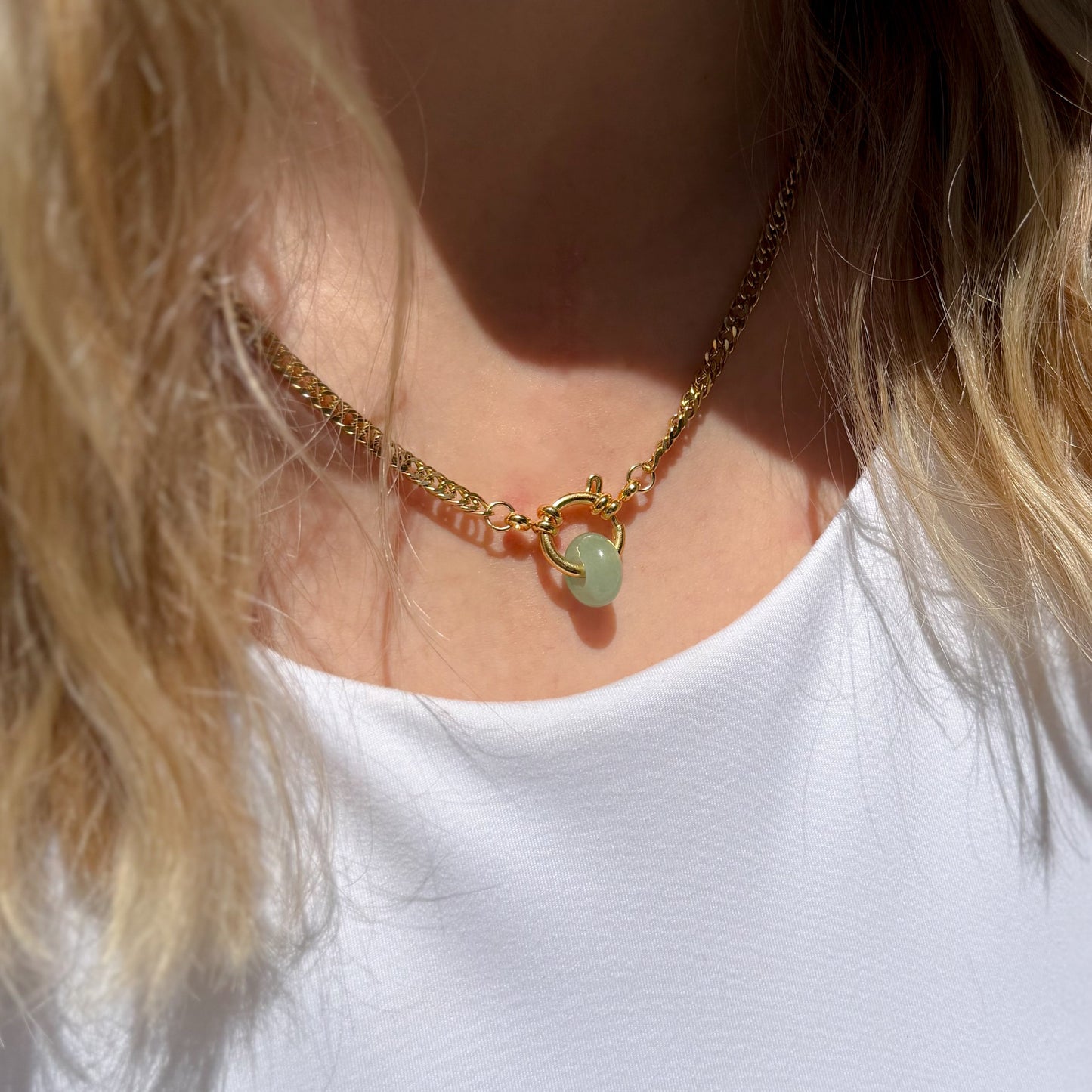 Aventurine Ring Necklace