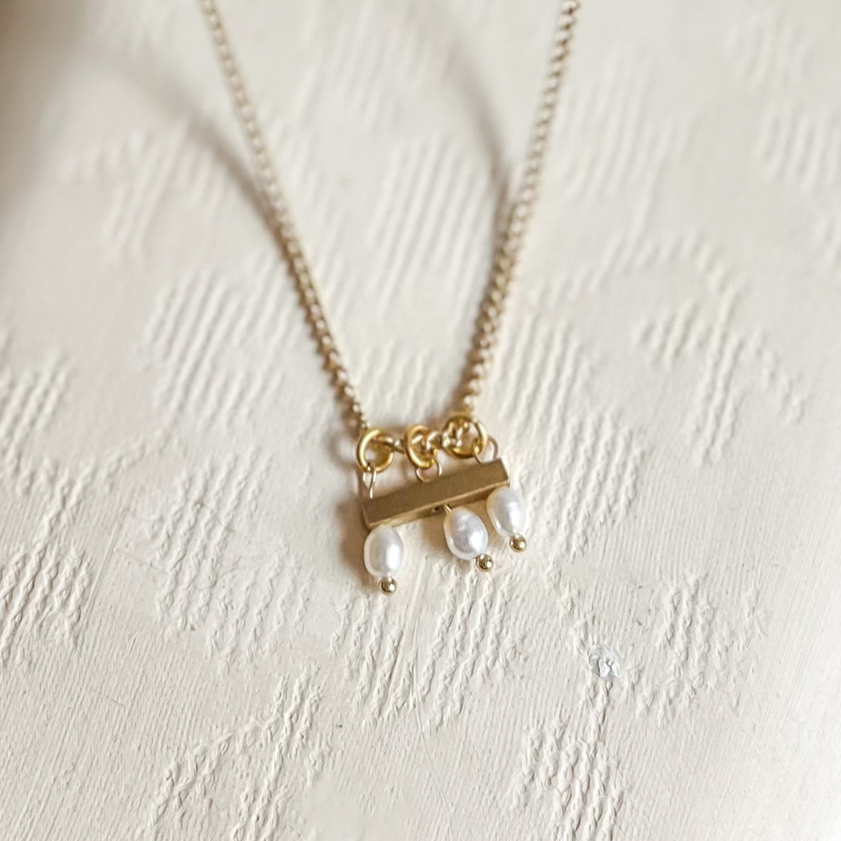 Three Pearl Necklace