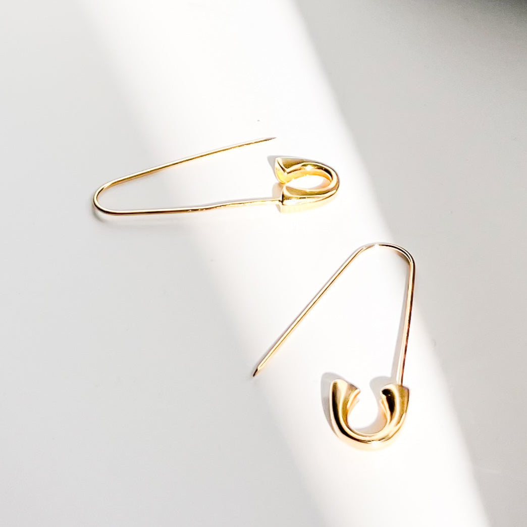 Safety Pin Hoops