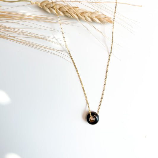 The Solo Necklace in Tiger's Eye